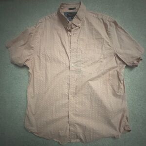 Banana Republic Shirt -Men’s Size L - Light Pink - Short Sleeve Button Up Shirt